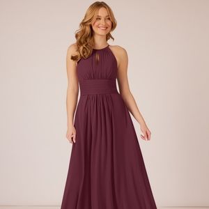 Azazie Bonnie Cabernet Bridesmaid Prom Dress